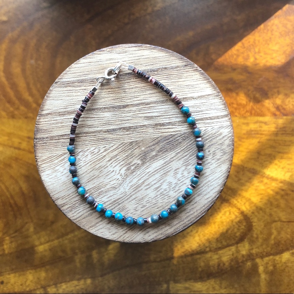 Sterling Silver Beaded Bracelet